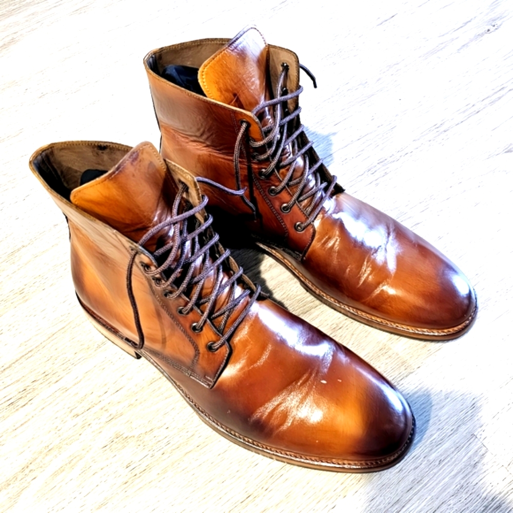 Mens Brown Leather Handmade Boots